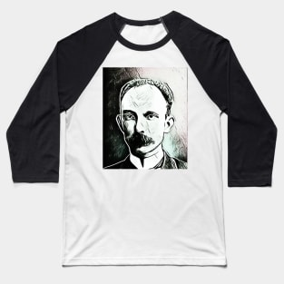 José Martí Black and White Portrait | Jose Marti Artwork 3 Baseball T-Shirt